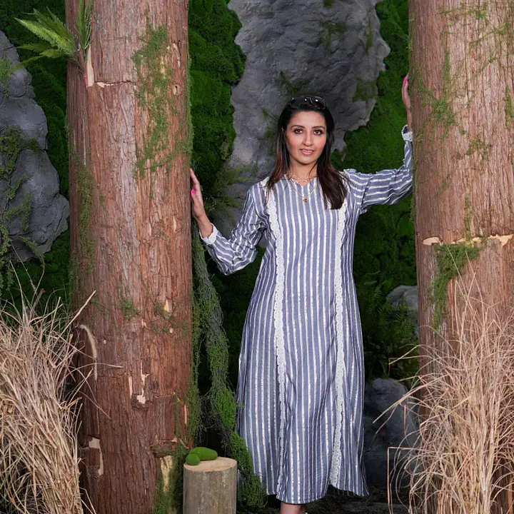 Serenity Stripes Midi Dress - Master